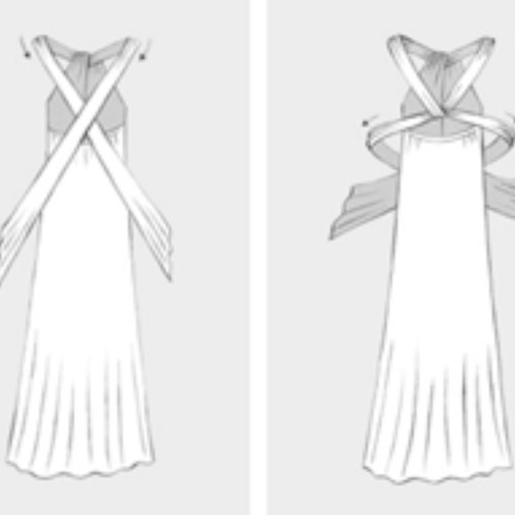 Royal Blue Multi Style Midi Dress - Picture 9 of 9